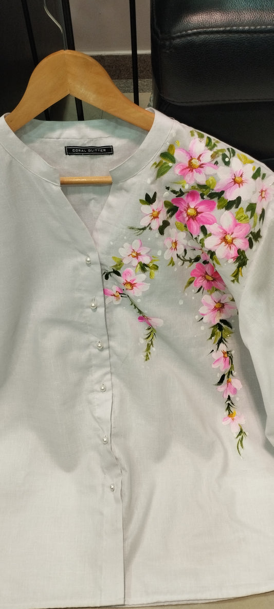 Blossom - Pretty Hand Painted Top